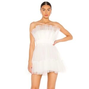 Elle Mini Dress in Ivory